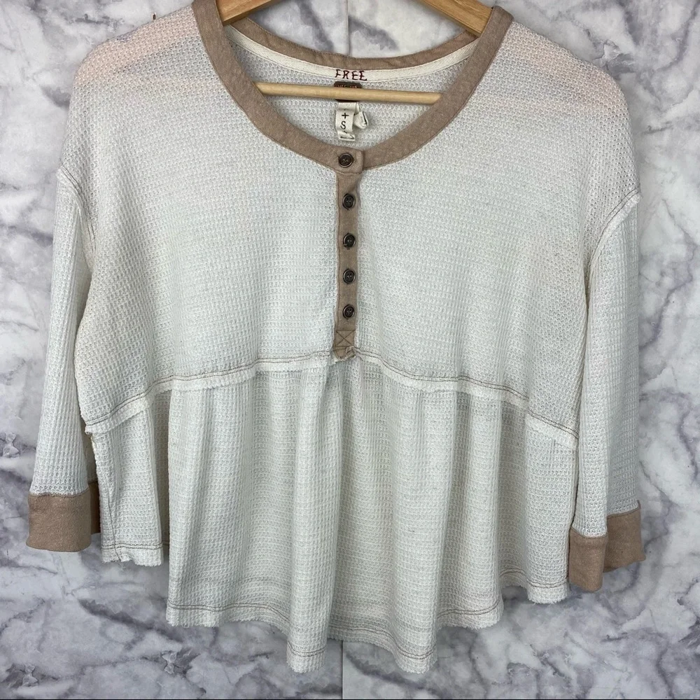 Free People We The Free Cropped Thermal Top